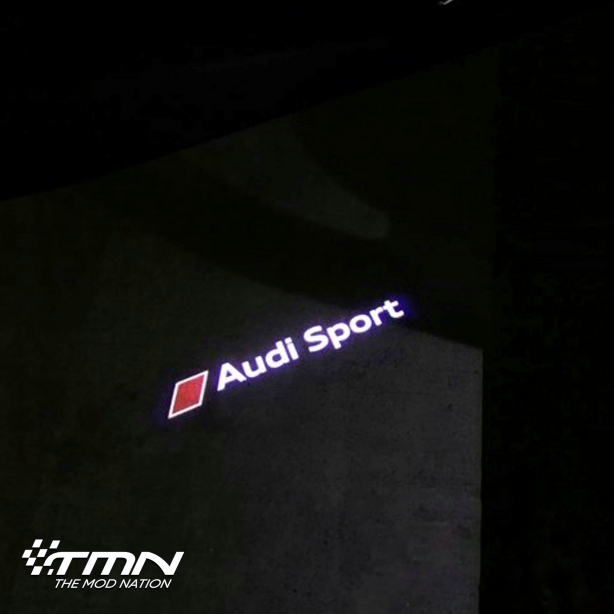 Audi 純正 LED ドア エントリーライト (カーテシランプ) 「Audi Sport」ロゴ