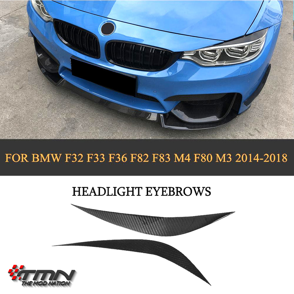 カーボン ヘッドライト アイライン, BMW M3/M4/4 シリーズ, F80/F82/F83/F32/F33/F36 – TMN Auto  Parts