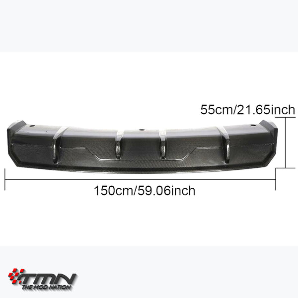 カーボン リアディフューザー, Tesla Model 3, セダン, 16-20