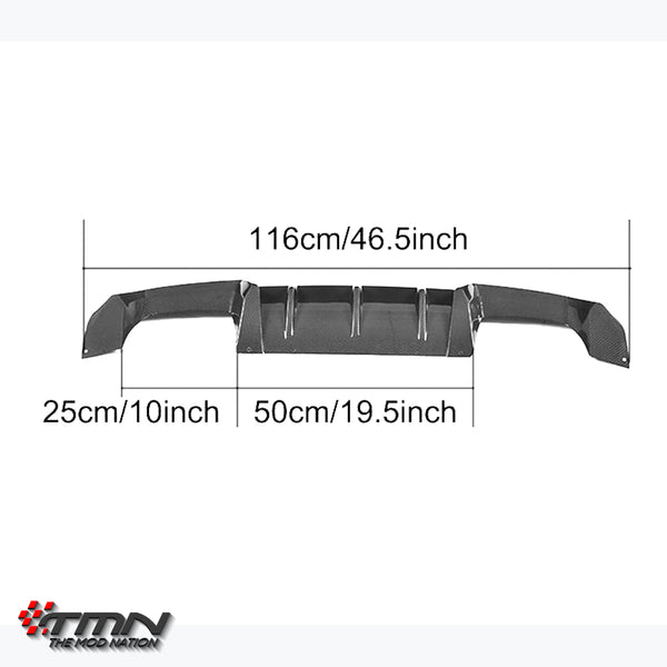 P- スタイル カーボン リアディフューザー, BMW M2, F87, クーペ