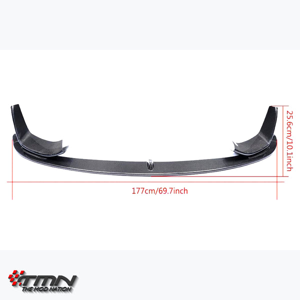 カーボン フロントリップスポイラー (スプリッター付き), BMW M3/M4, F80/ F82/ F83