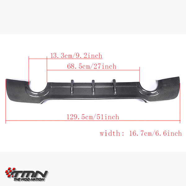 カーボン リアディフューザー, BMW 3 シリーズ, E92/ E93, クーペ (12-13)