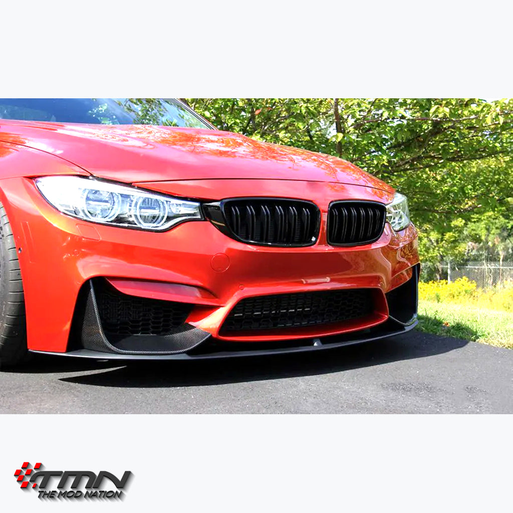 カーボン フロントリップスポイラー (スプリッター付き), BMW M3/M4, F80/ F82/ F83 – TMN Auto Parts