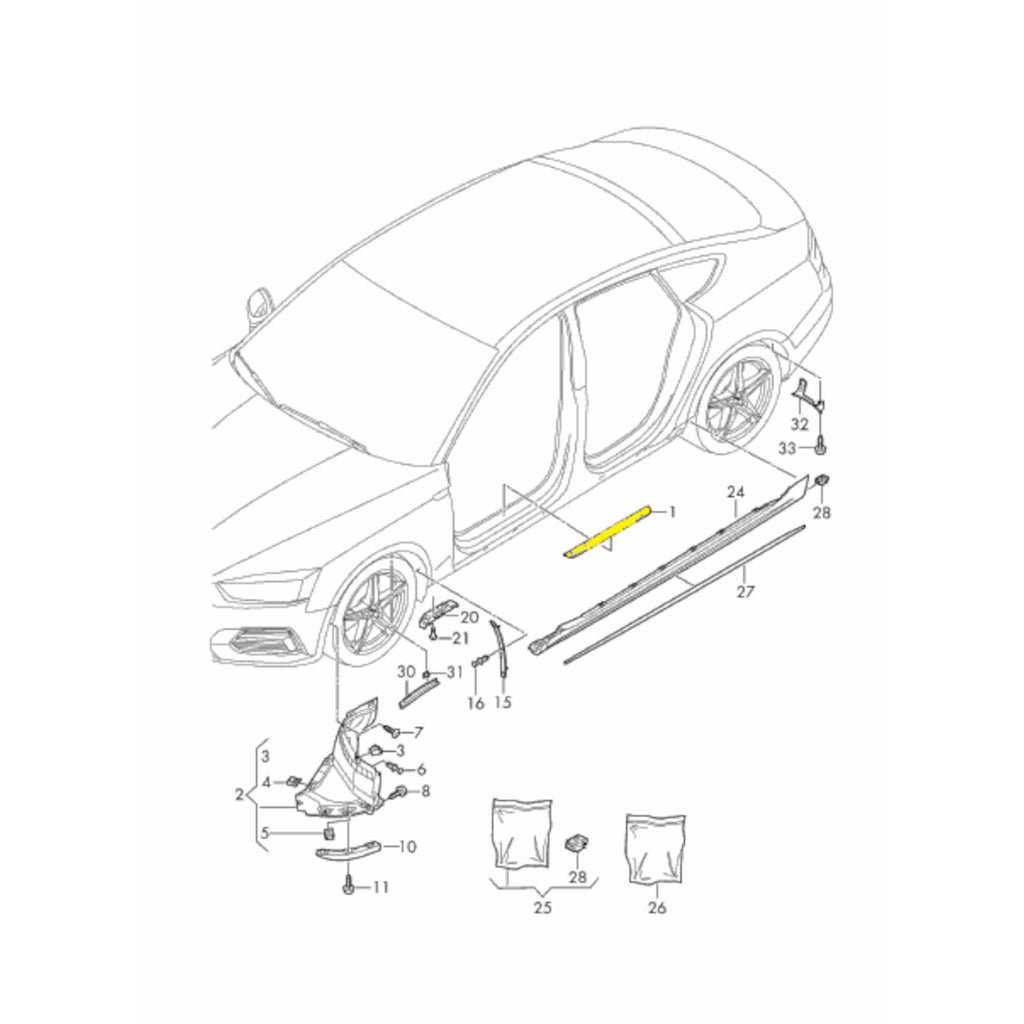 Audi 純正 S Line スカッフプレート(B9) – TMN Auto Parts
