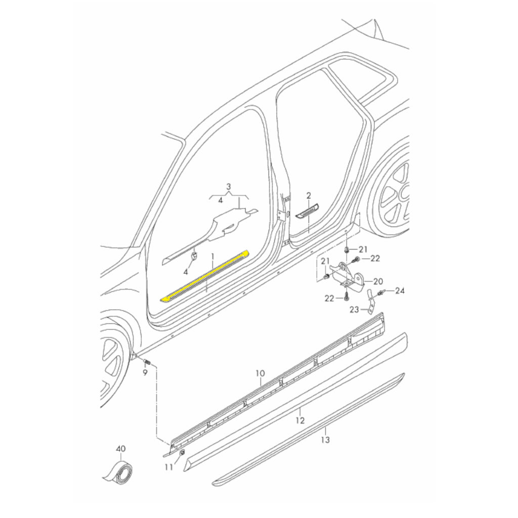 Audi 純正 A3/S3 (8V FL後) S Line スカッフプレート – TMN Auto Parts